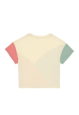 Kız Çocuk Pembe Bisiklet Yaka Crop Pamuk Tişört - 50309460001