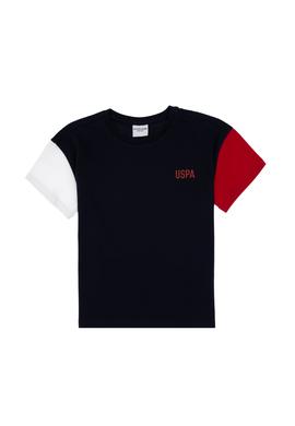 Erkek Çocuk Lacivert Oversize Bisiklet Yaka Tişört - 50307154010