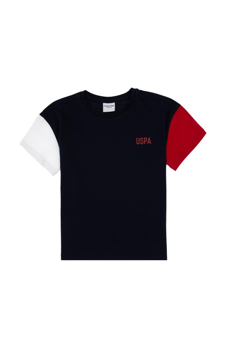 Erkek Çocuk Lacivert Oversize Bisiklet Yaka Tişört