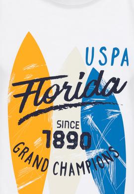 Erkek Çocuk Beyaz Bisiklet Yaka Tişört - 50307199006