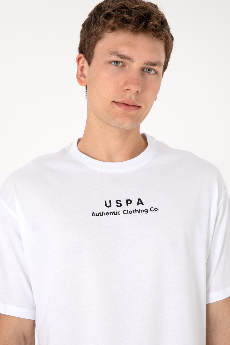 Erkek Comfort Fit Bisiklet Yaka Beyaz Tişört - 50294322001