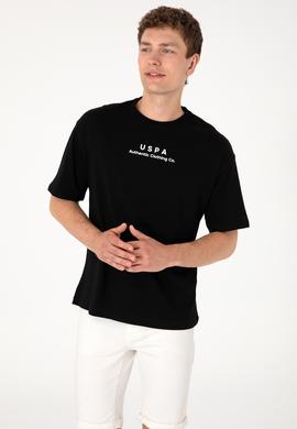 Erkek Comfort Fit Bisiklet Yaka Siyah Tişört - 50294322019