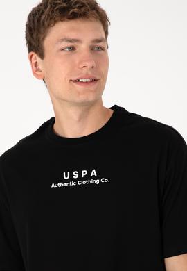 Erkek Comfort Fit Bisiklet Yaka Siyah Tişört - 50294322019