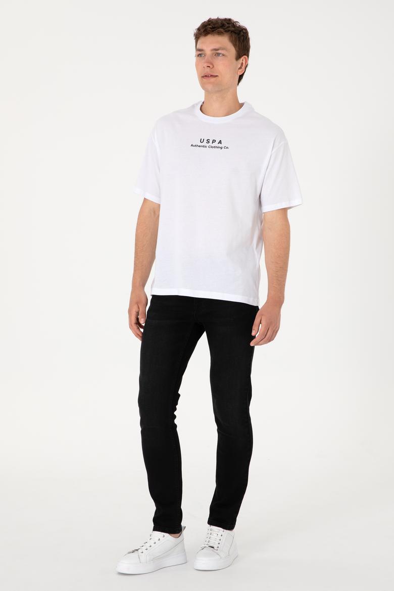 Erkek Comfort Fit Bisiklet Yaka Beyaz Tişört - 50294322001