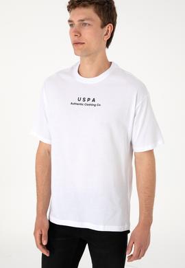 Erkek Comfort Fit Bisiklet Yaka Beyaz Tişört - 50294322001