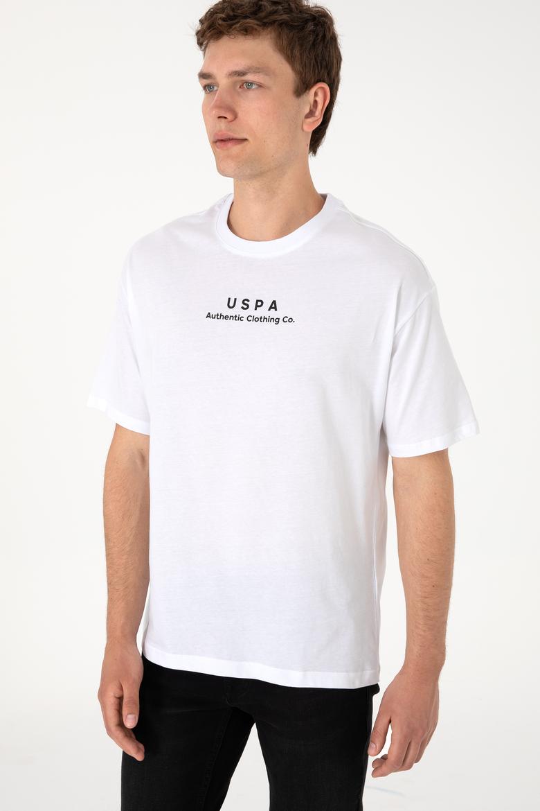 Erkek Comfort Fit Bisiklet Yaka Beyaz Tişört - 50294322001