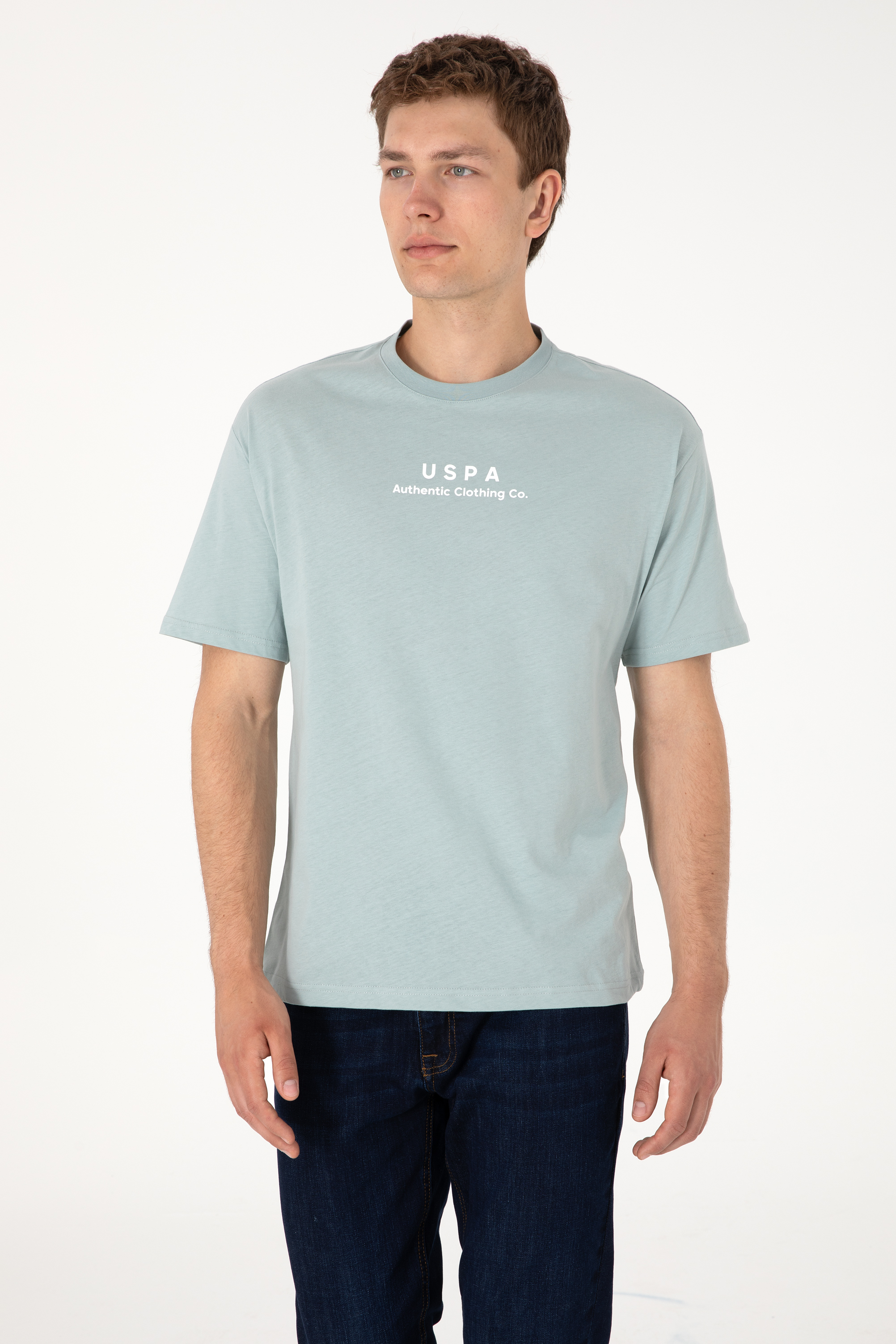 تی شرت یقه گرد آستین کوتاه ریلکس یقه گرد مردانه یو اس پولو | U.S. Polo Assn. - تصویر 5