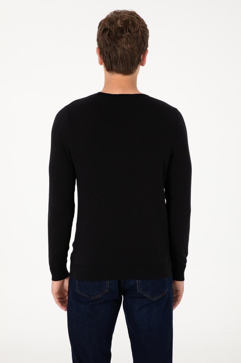 Erkek Siyah Basic Kazak