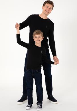 Erkek Siyah Basic Kazak - 50293505027