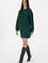 Kadın Koyu Yeşil Mini Boy Örme Etek
