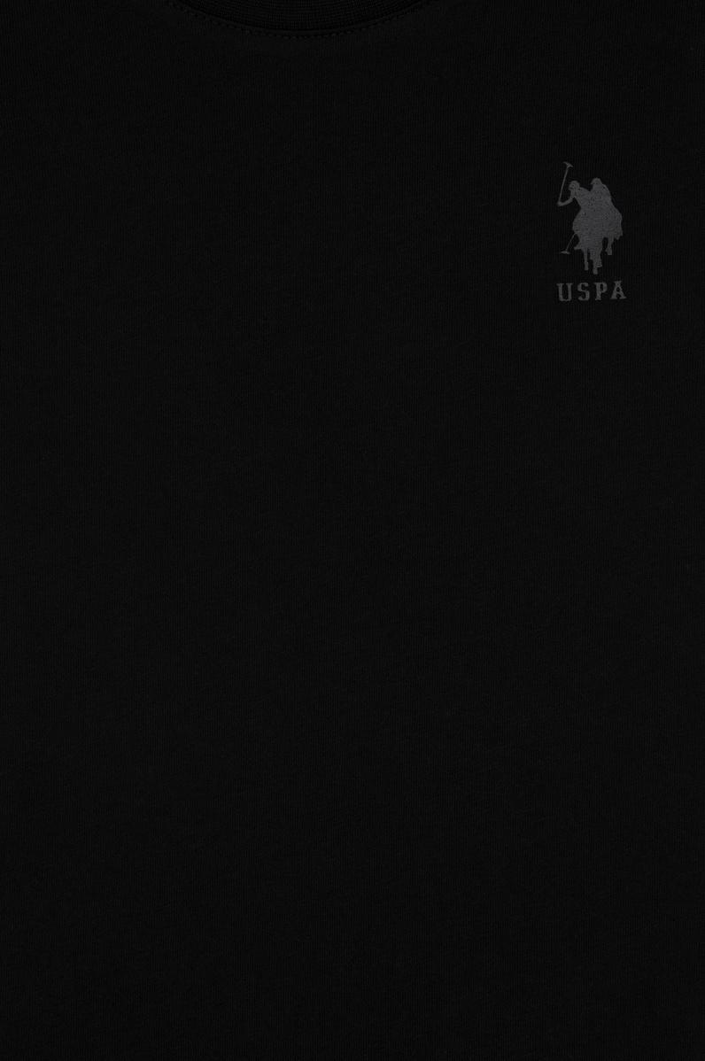 Erkek Çocuk Siyah Basic Bisiklet Yaka Tişört