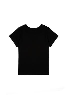 Erkek Çocuk Siyah Basic Bisiklet Yaka Tişört - 50306502022