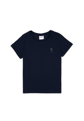 Erkek Çocuk Lacivert Comfort Basic Bisiklet Yaka Tişört - 50306502033