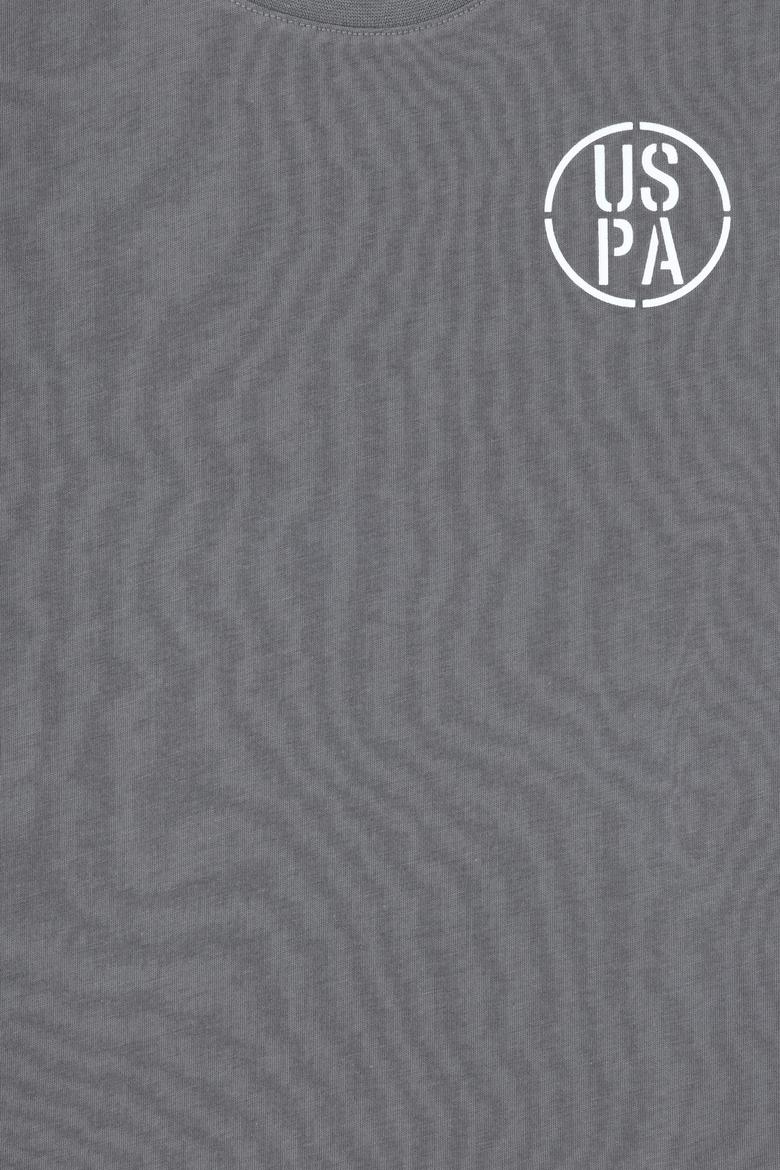 Erkek Çocuk Gri Oversize Bisiklet Yaka Tişört - 50298981029