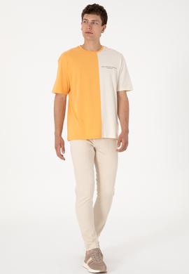 Erkek Bej Slim Fit Jean Pantolon - 50307999058