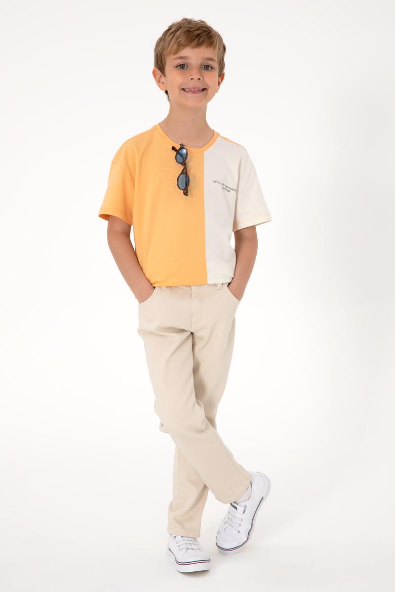 Erkek Çocuk Bej Jean Pantolon - 50308259006