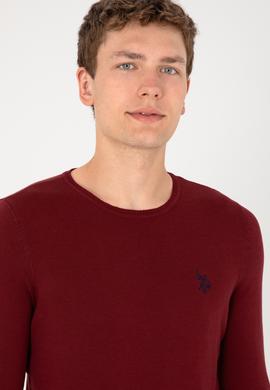 Erkek Bordo Basic Kazak - 50293505048