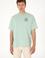 Erkek Oversize Fit Bisiklet Yaka Su Yeşili Tişört