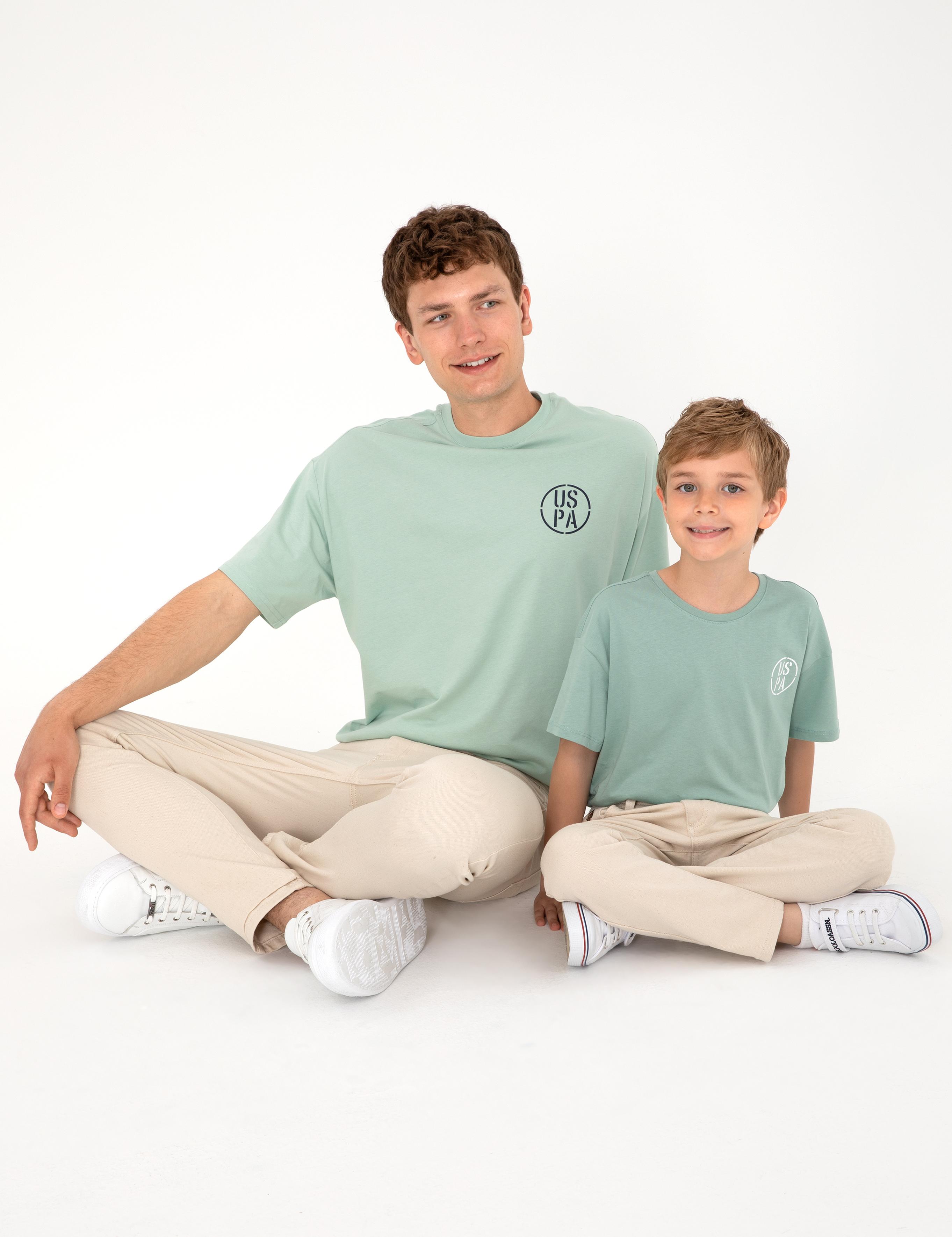 تی شرت یقه گرد آستین کوتاه Oversize یقه گرد مردانه یو اس پولو | U.S. Polo Assn. - تصویر 2
