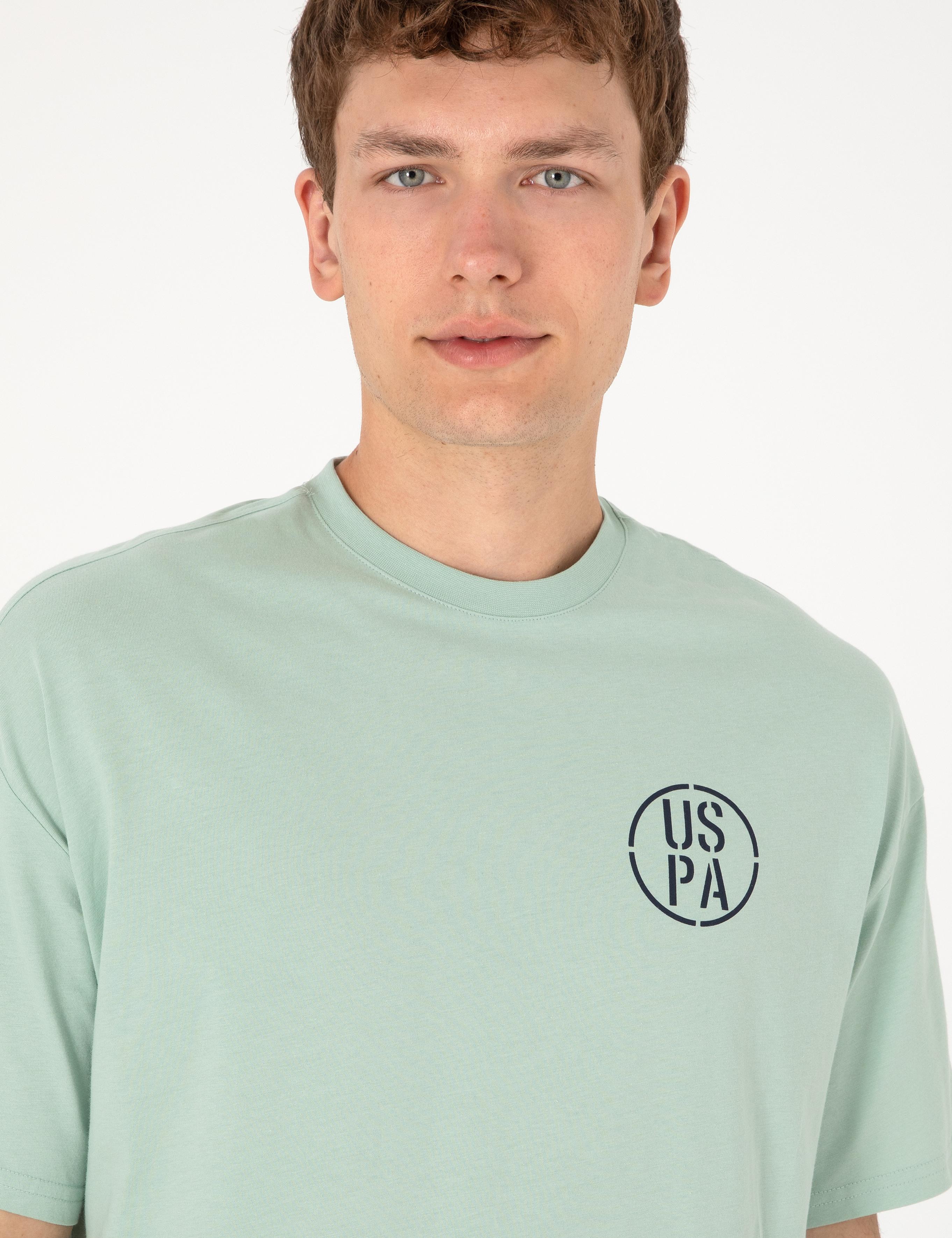 تی شرت یقه گرد آستین کوتاه Oversize یقه گرد مردانه یو اس پولو | U.S. Polo Assn. - تصویر 4