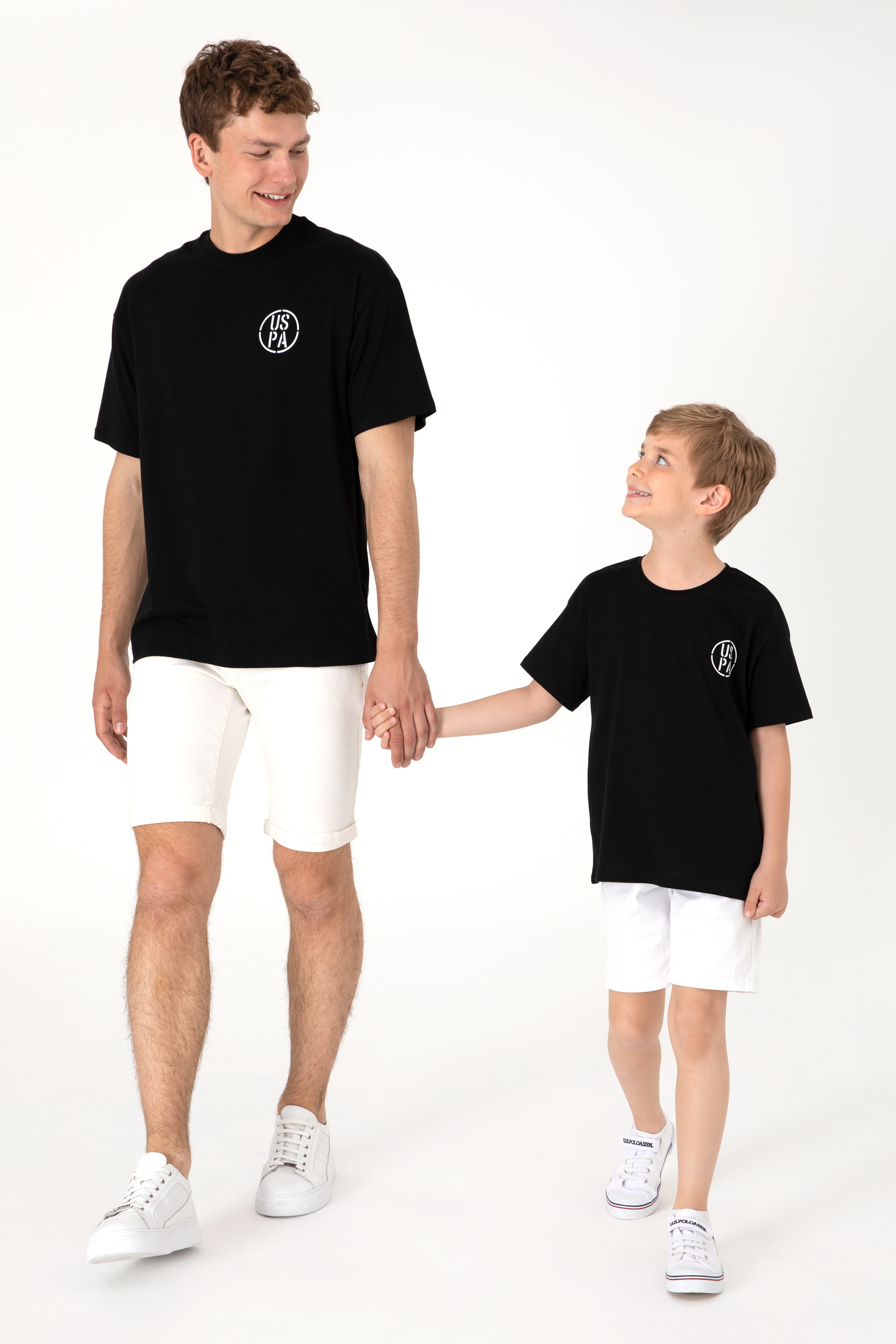 Erkek Oversize Fit Bisiklet Yaka Siyah Tişört - Image 2