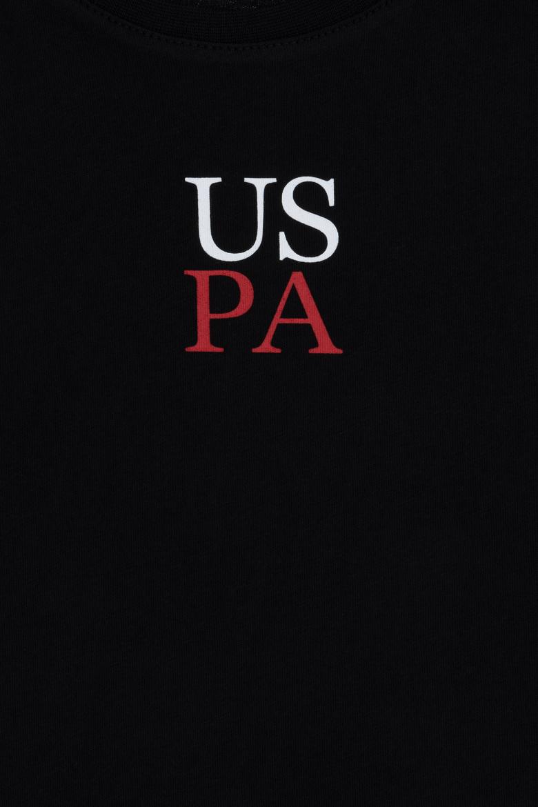 Erkek Çocuk Siyah Oversize Bisiklet Yaka Tişört - 50306498044