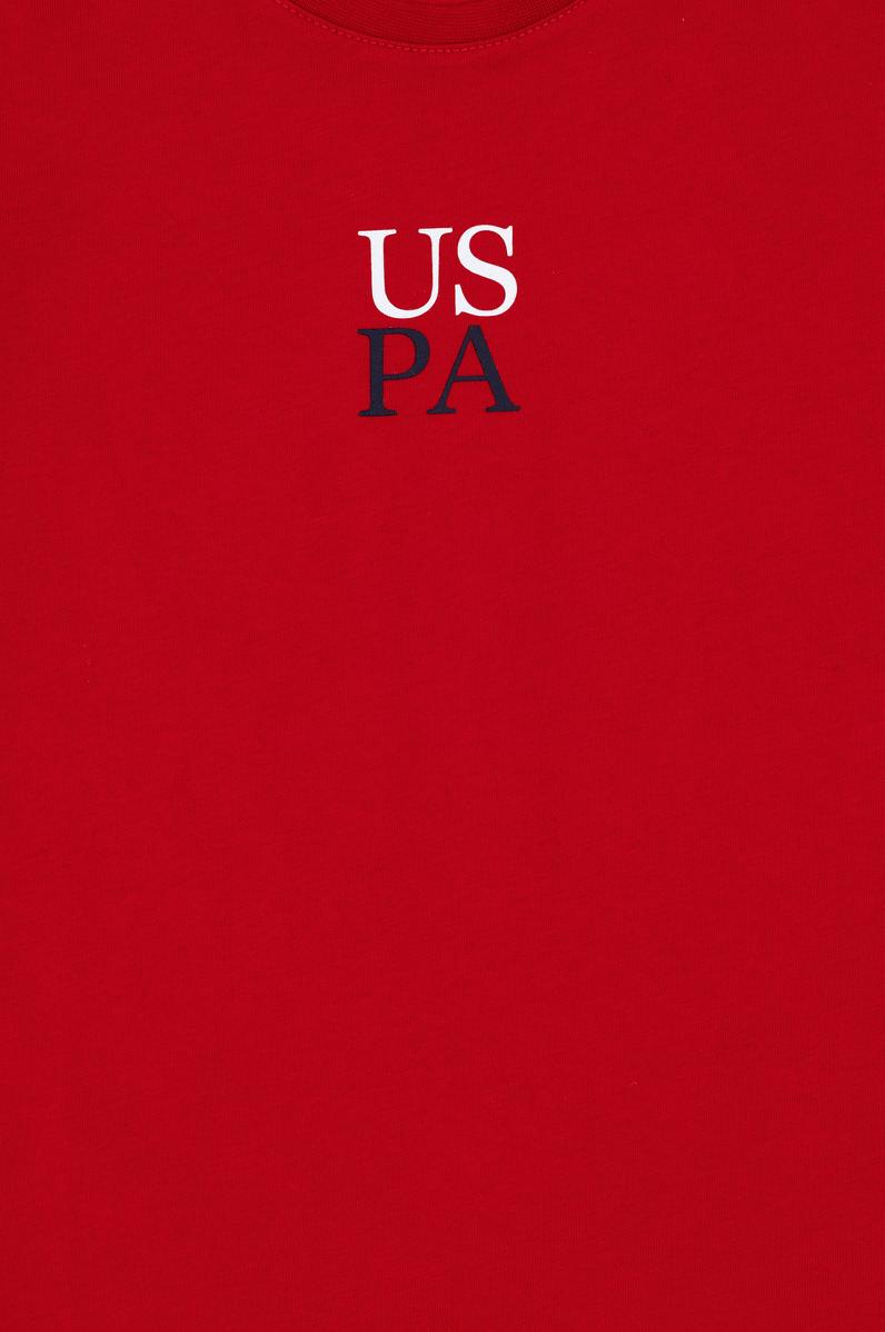 Erkek Çocuk Kırmızı Oversize Bisiklet Yaka Tişört