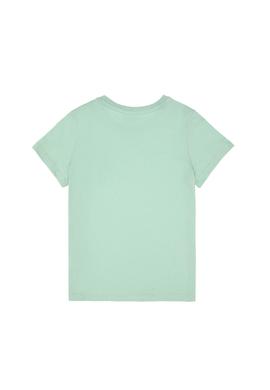 Erkek Çocuk Su Yeşili Basic Bisiklet Yaka Tişört - 50306502044