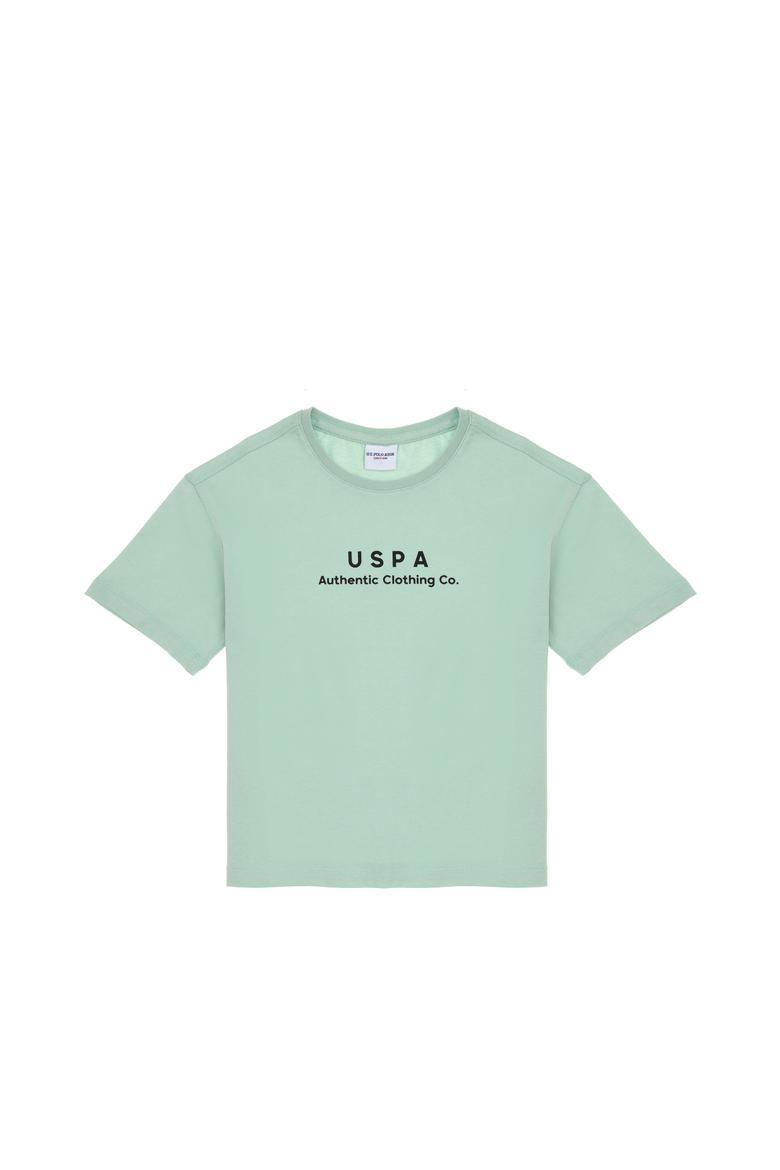 Erkek Çocuk Su Yeşili Comfort Basic Bisiklet Yaka Tişört - 50306513064