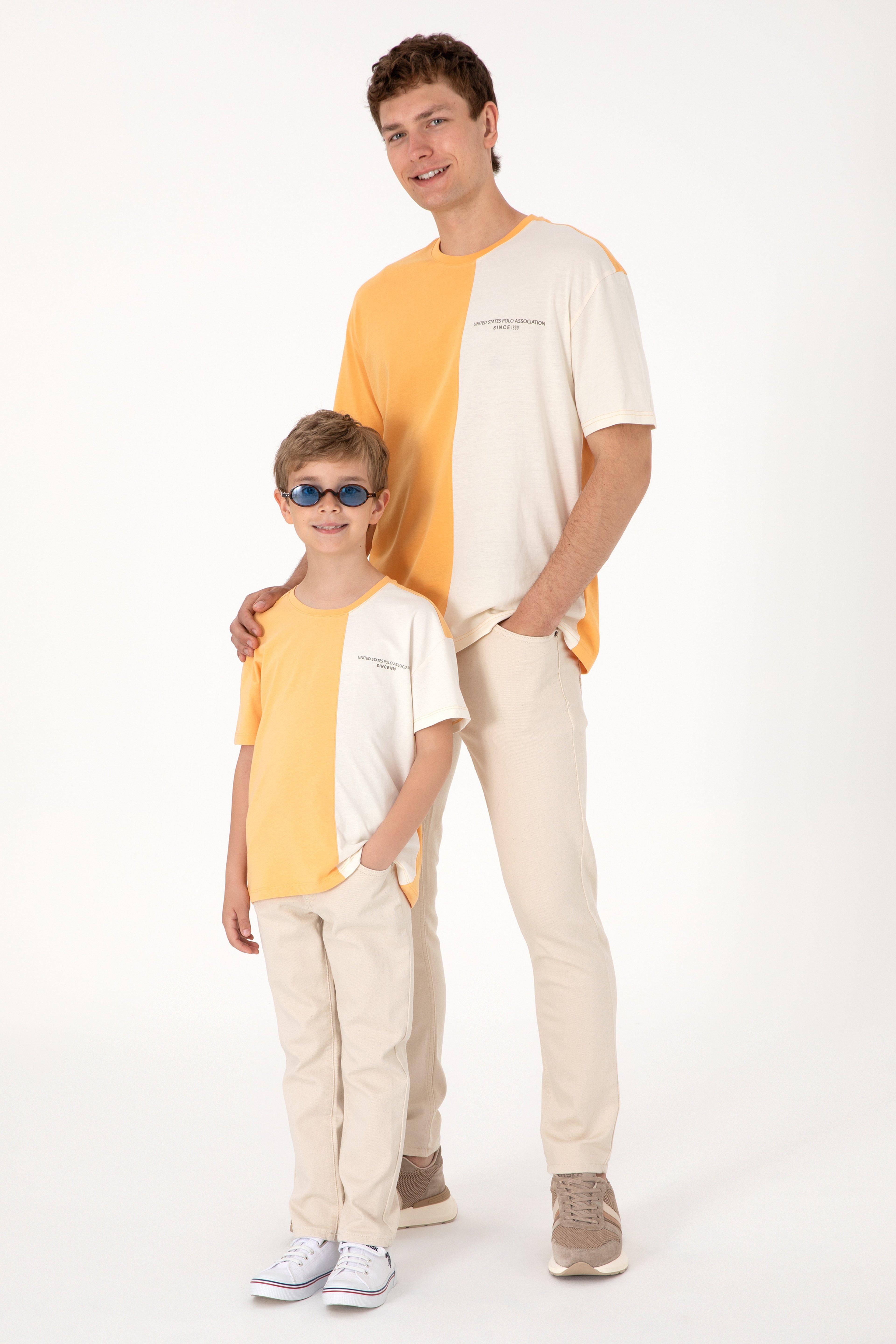 Erkek Bej Slim Fit Jean Pantolon - Image 1