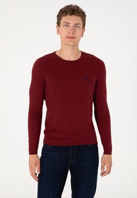 Erkek Bordo Basic Kazak - 50293505048