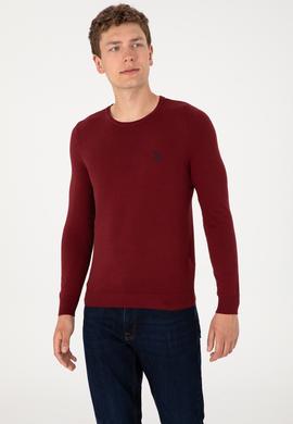 Erkek Bordo Basic Kazak - 50293505048