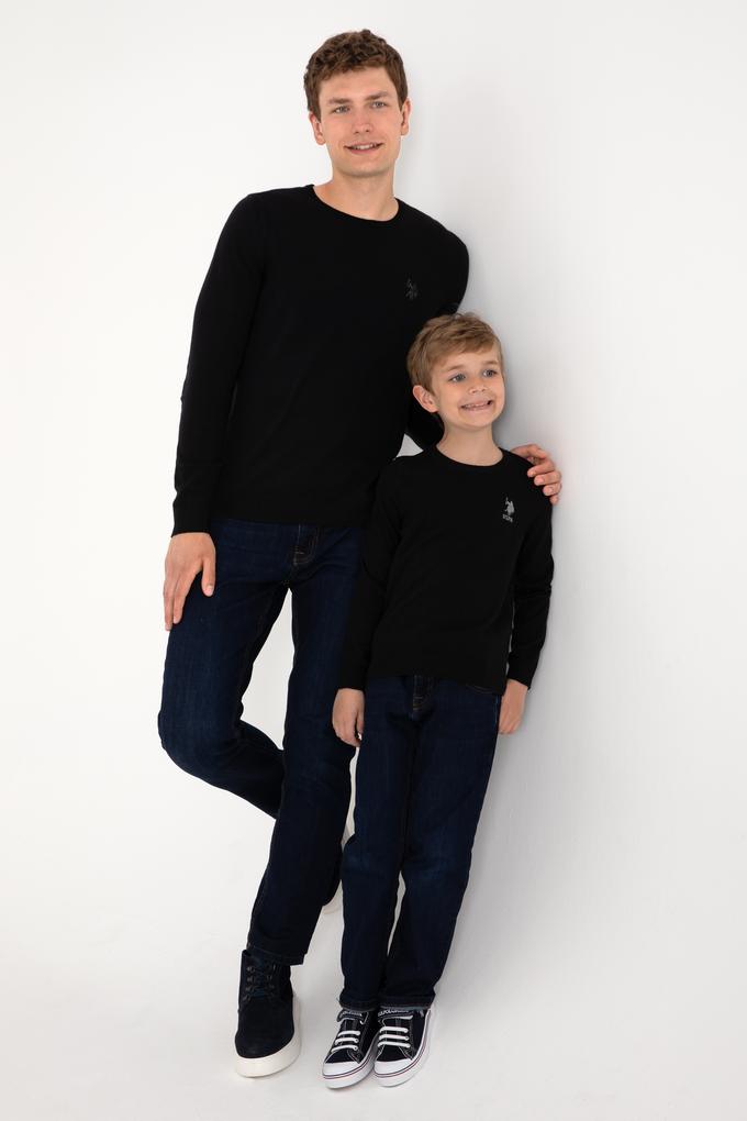 Erkek Siyah Basic Kazak