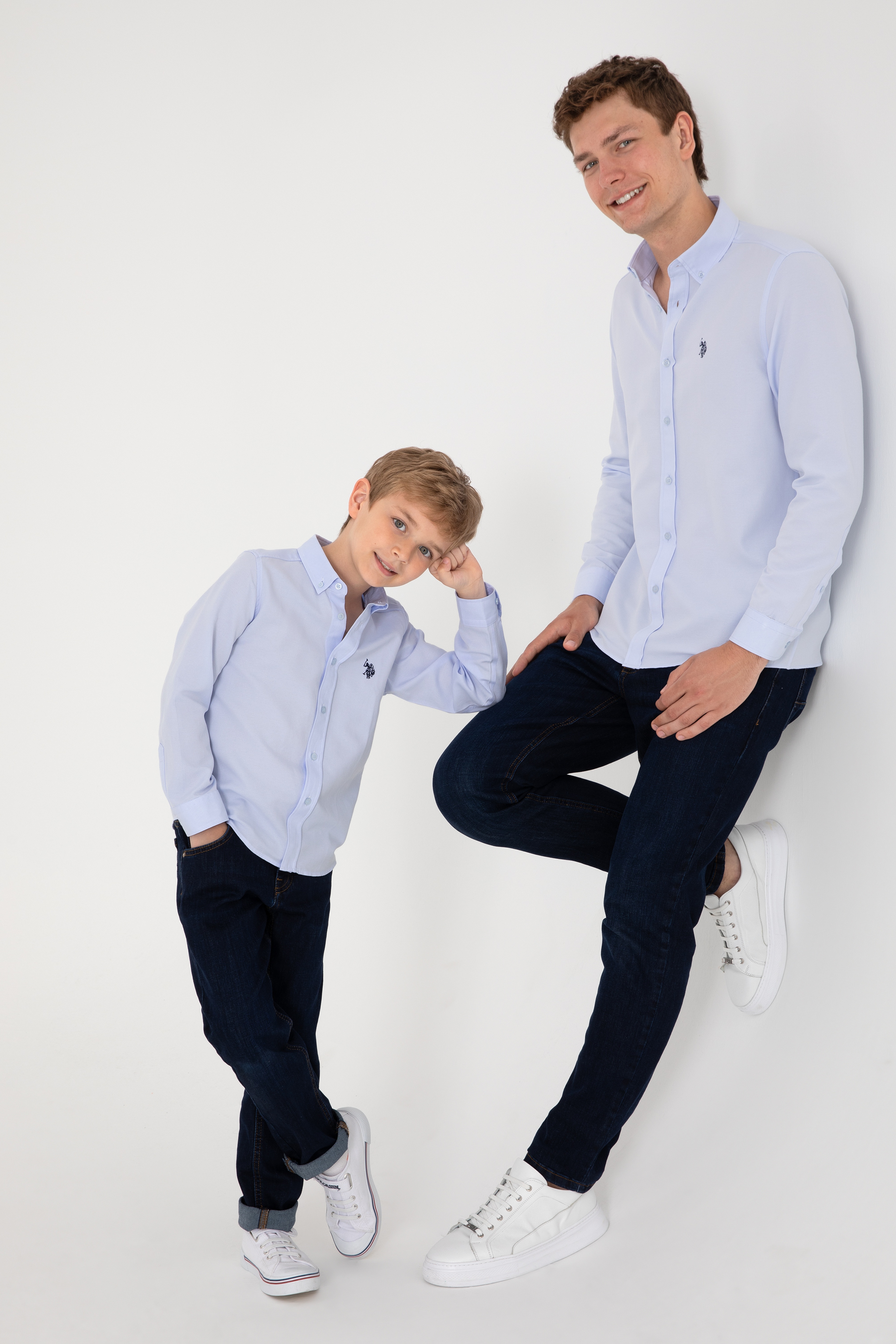 Erkek Çocuk Açık Mavi Uzun Kollu Basic Gömlek - Image 3