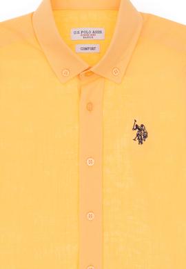 Erkek Çocuk Turuncu Uzun Kollu Basic Gömlek - 50306583025