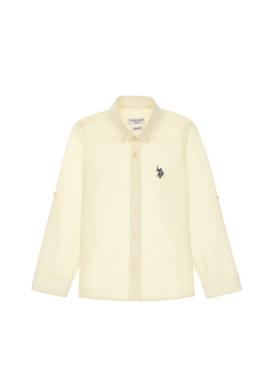 Erkek Çocuk Limon Uzun Kollu Basic Gömlek - 50306583039