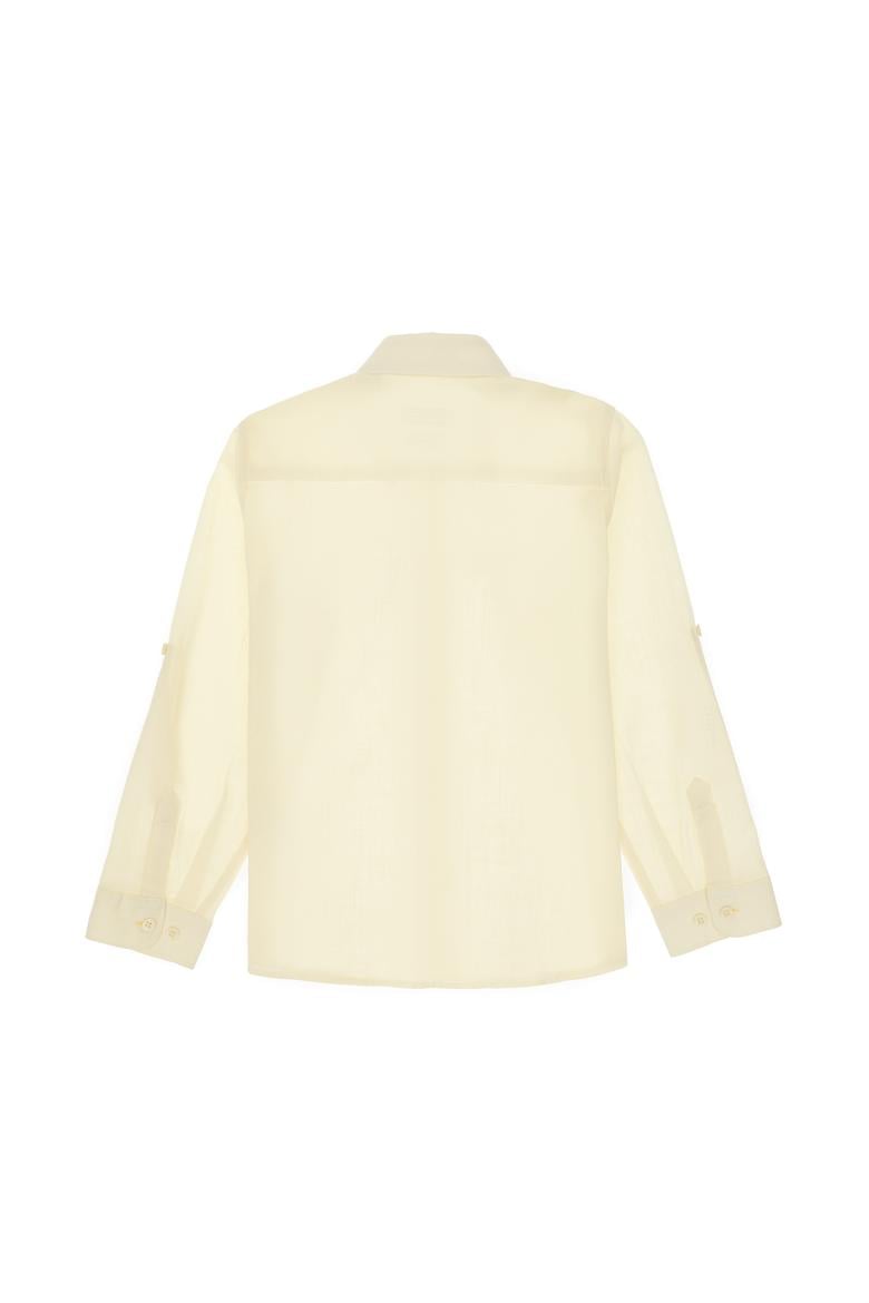 Erkek Çocuk Limon Uzun Kollu Basic Gömlek - 50306583039