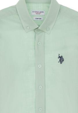 Erkek Çocuk Su Yeşili Uzun Kollu Basic Gömlek - 50306583061