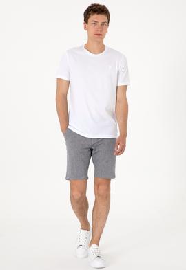 Erkek Regular Fit Bisiklet Yaka Beyaz Basic Tişört - 50305924001