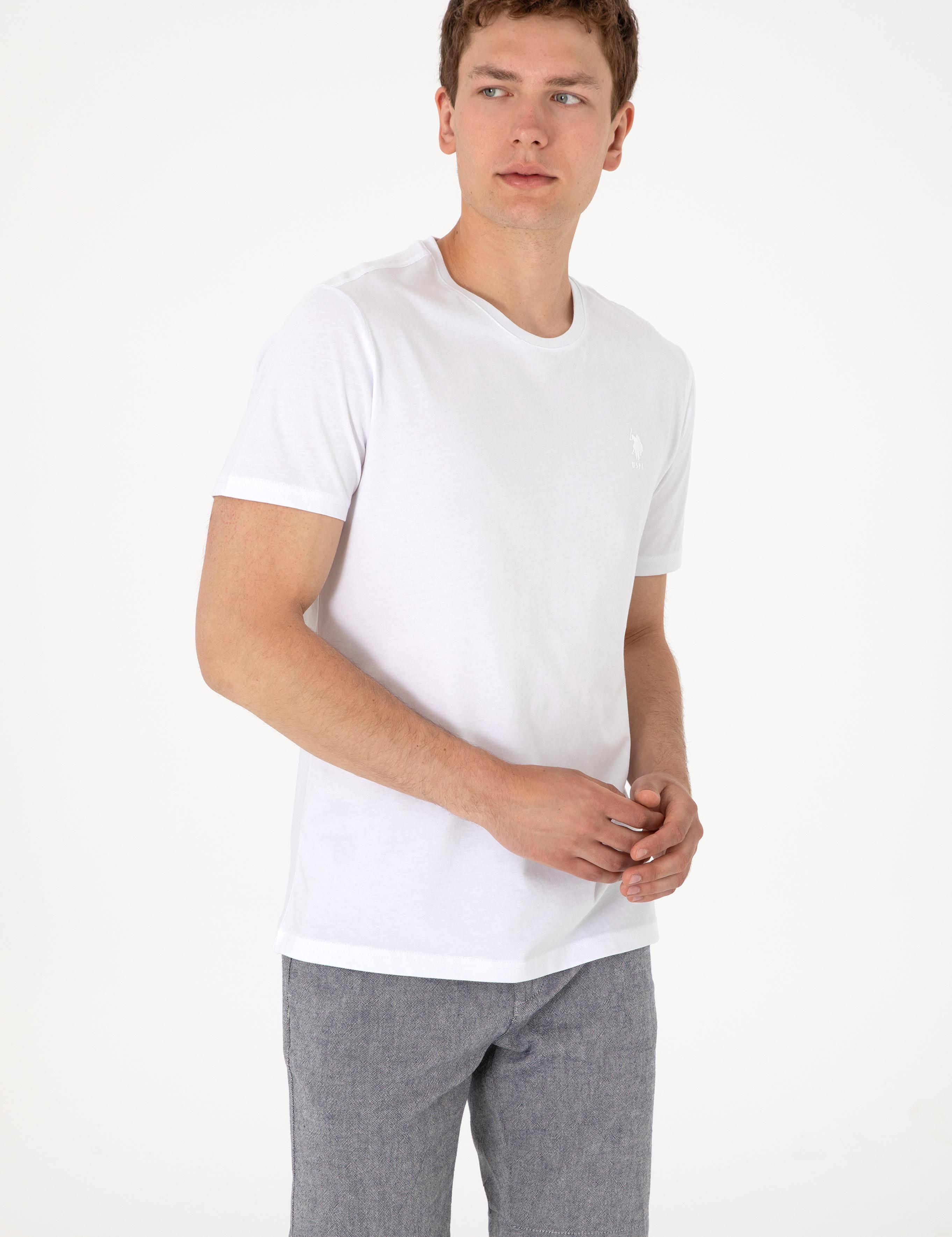 تی شرت یقه گرد آستین کوتاه رگولار یقه گرد مردانه یو اس پولو | U.S. Polo Assn. - تصویر 5