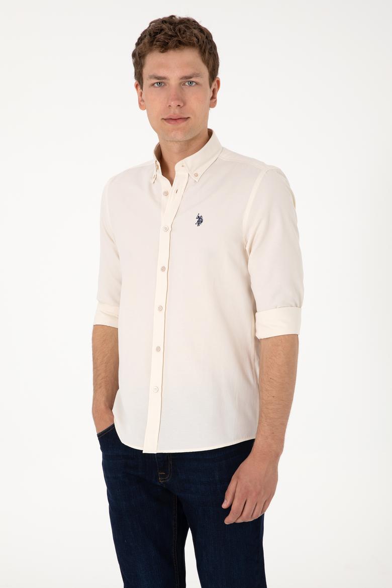 Erkek Taş Uzun Kollu Basic Gömlek - 50306338100