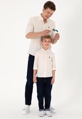 Erkek Taş Uzun Kollu Basic Gömlek - 50306338100