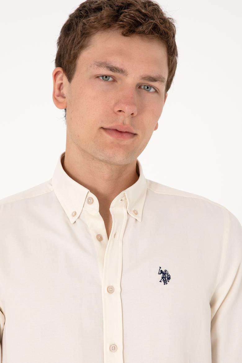 Erkek Taş Uzun Kollu Basic Gömlek - 50306338100