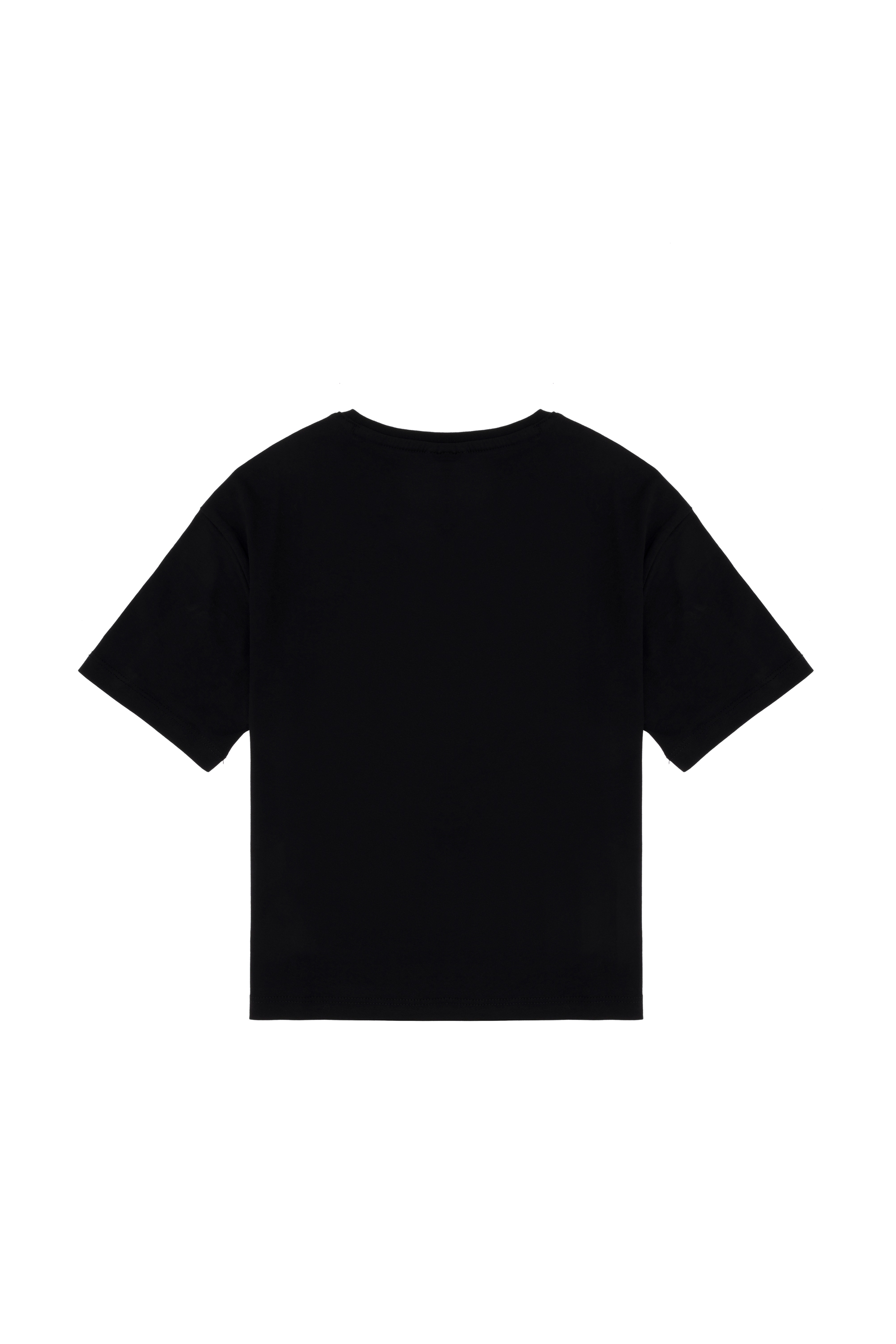 Erkek Çocuk Siyah Comfort Basic Bisiklet Yaka Tişört - Image 5