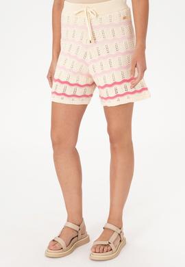 Kadın Krem Triko Şort - 50300925007