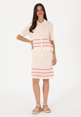 Kadın Krem Triko Etek - 50302530010