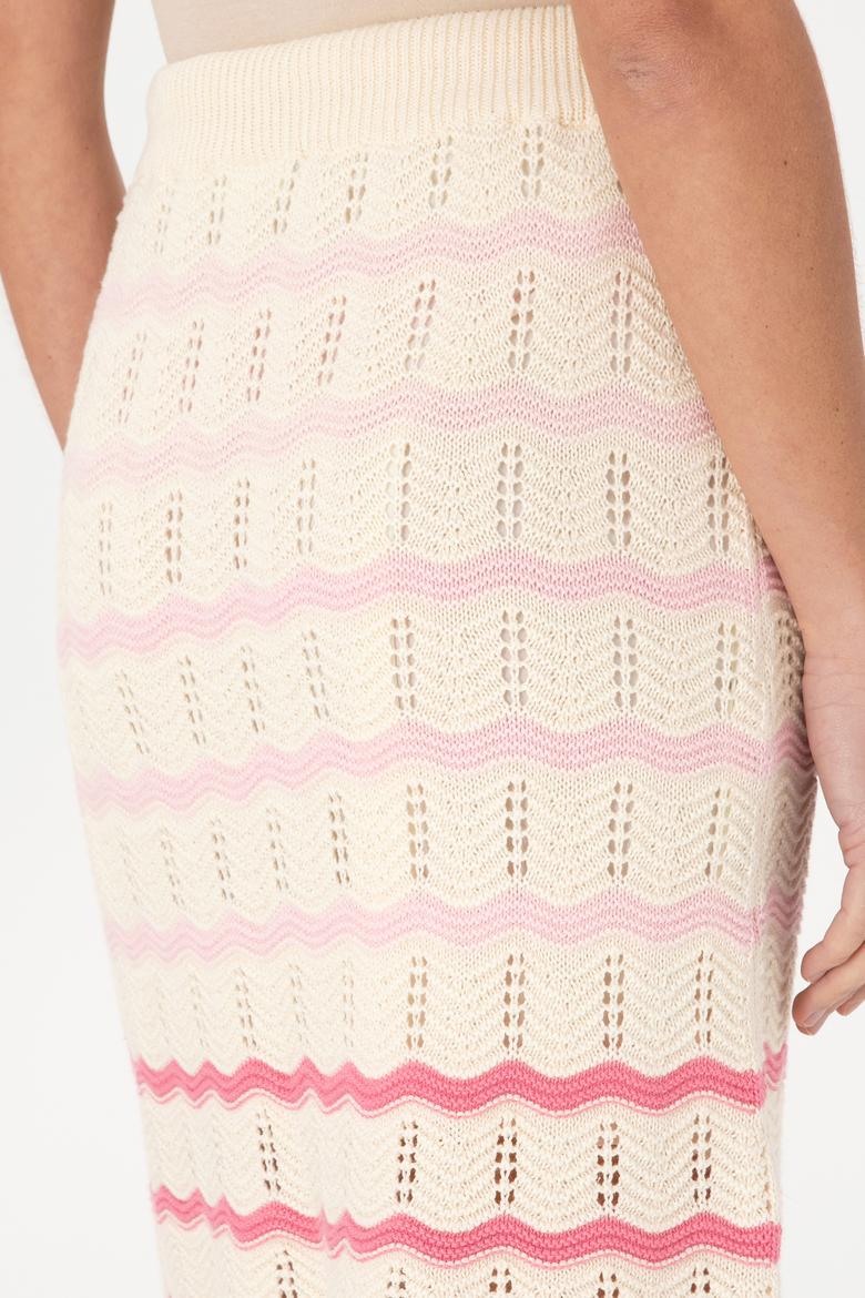 Kadın Krem Triko Etek - 50302530010