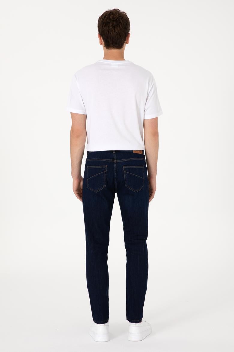 Erkek Koyu Mavi Jean Pantolon - 50308281037