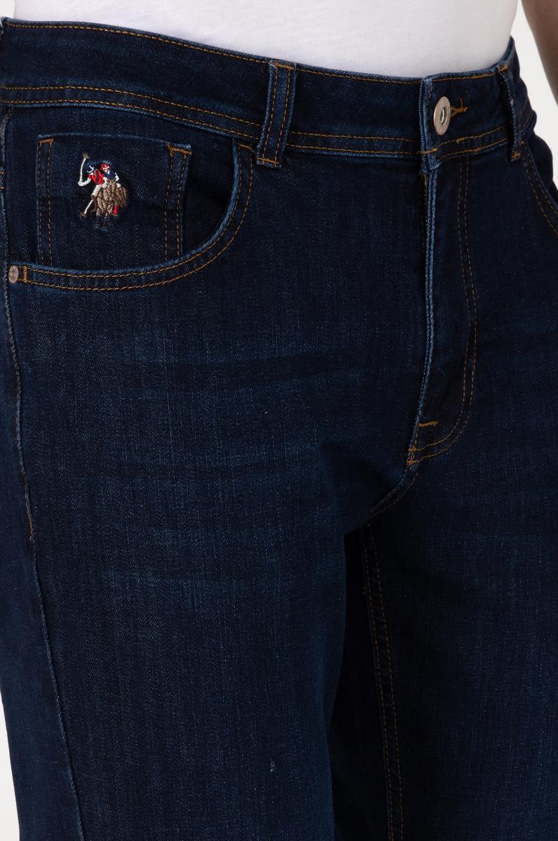 Erkek Koyu Mavi Jean Pantolon