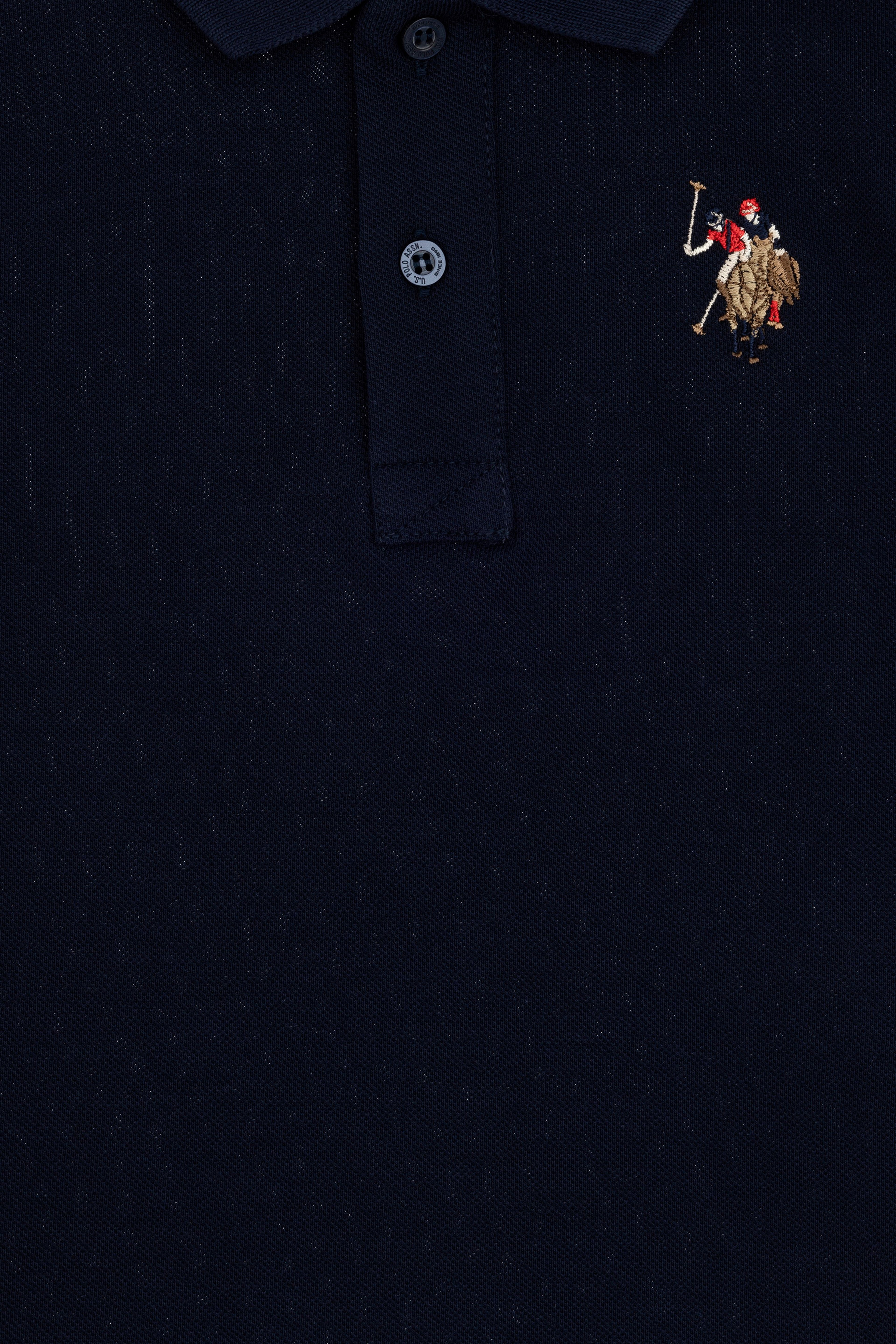 Erkek Çocuk Lacivert Basic Polo Yaka Tişört - Image 6